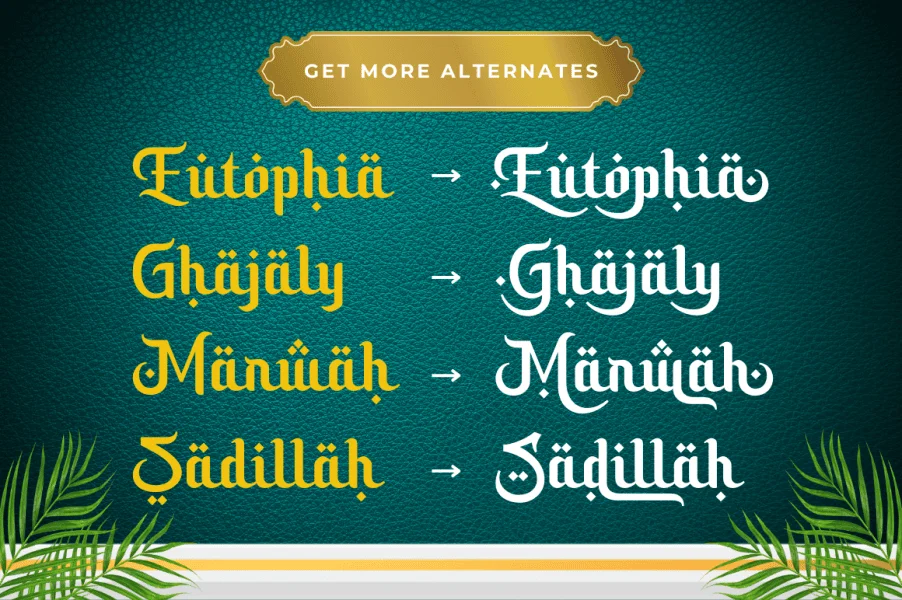 Sacred Ramadhan Font preview 10