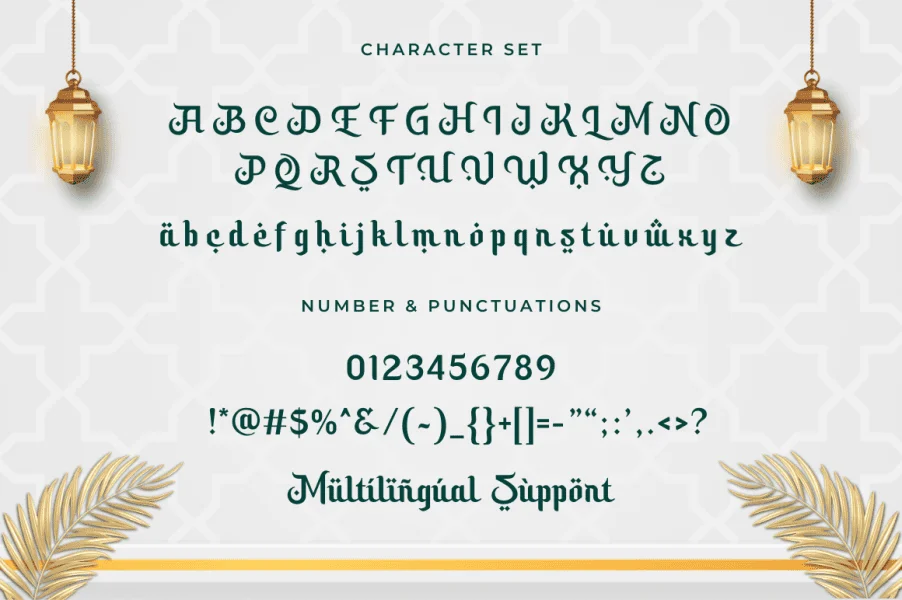 Sacred Ramadhan Font preview 12