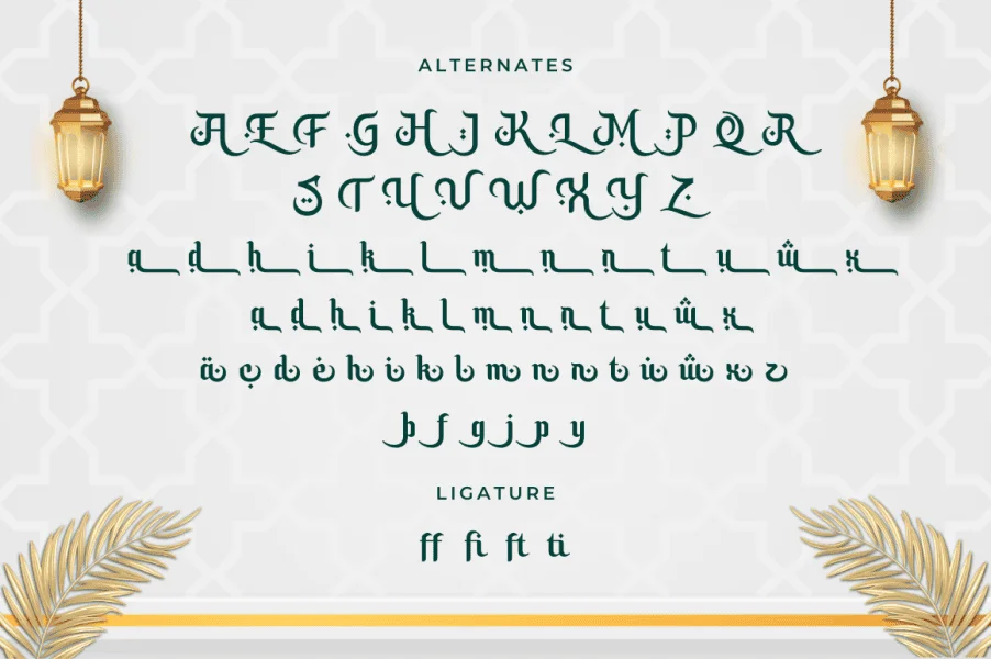 Sacred Ramadhan Font preview 13