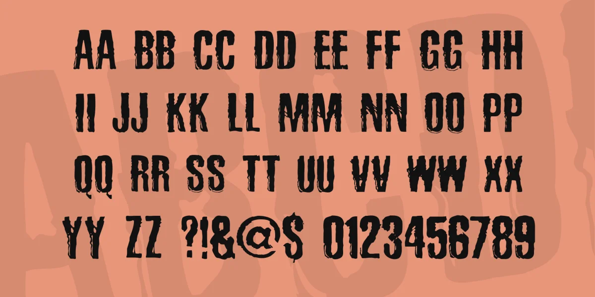 Sad Kropotkin Laugh Font preview 3