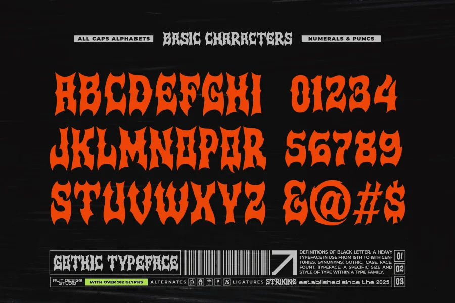 Sad Rock Font preview 6