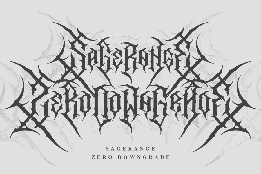 Sagerange Demo Font preview 2
