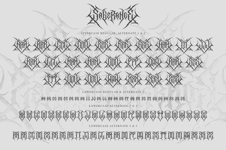Sagerange Demo Font preview 3