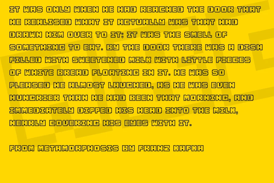 SaH2Outline Font preview 3