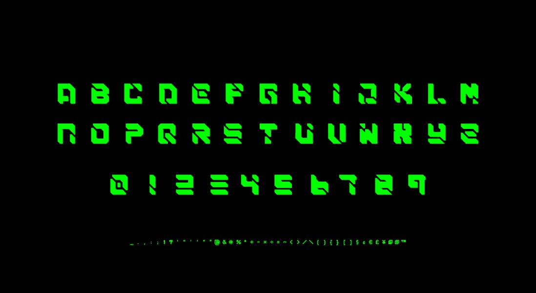 SAIBA-45 Font Family preview 2