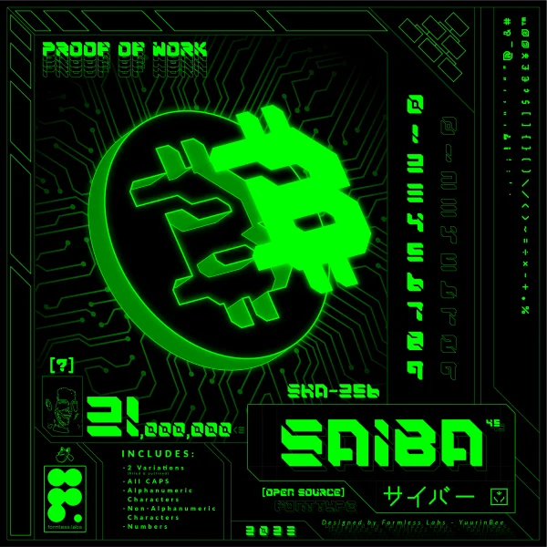 SAIBA-45 Font Family preview 7