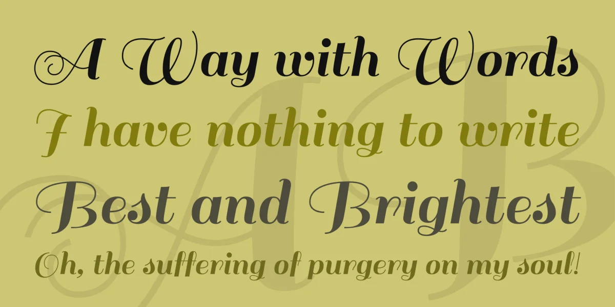 Sail Font preview 2