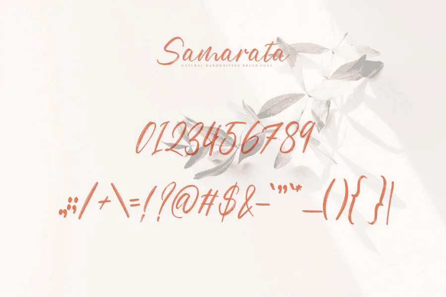 Samarata Font preview 11