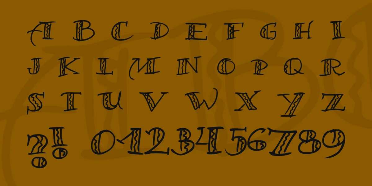 Samba! Font preview 2