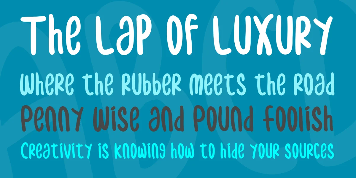 samble Font preview 2
