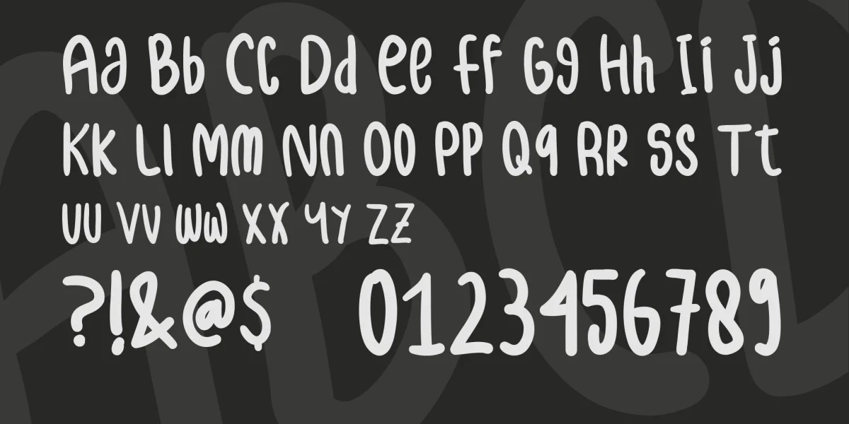 samble Font preview 4