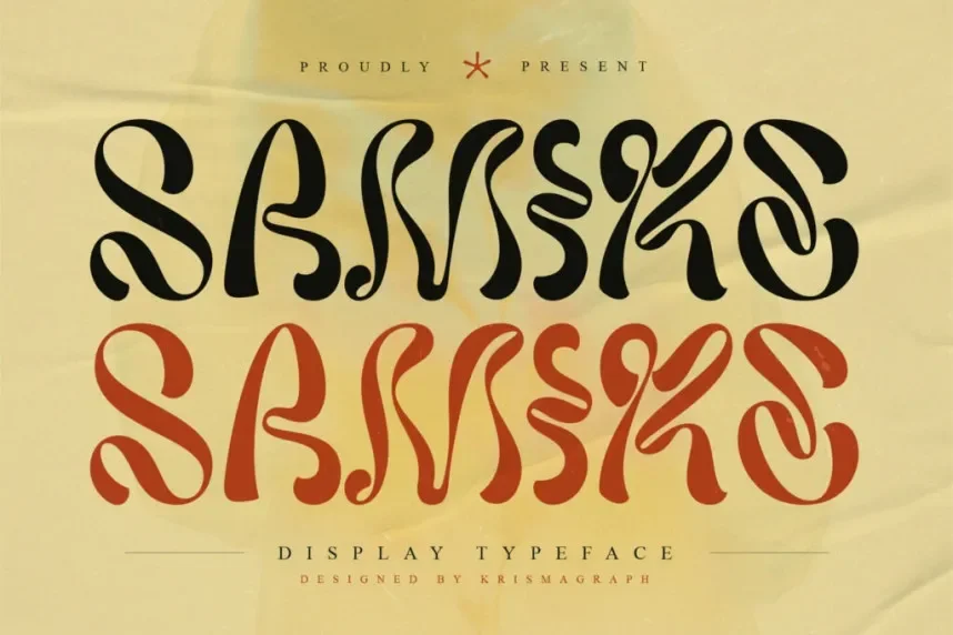 Samire Display Font preview 2