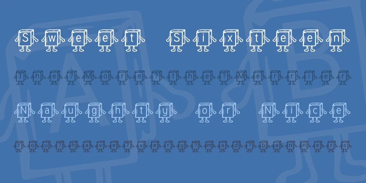 Samys Bookified Tuffy Font Family preview 3