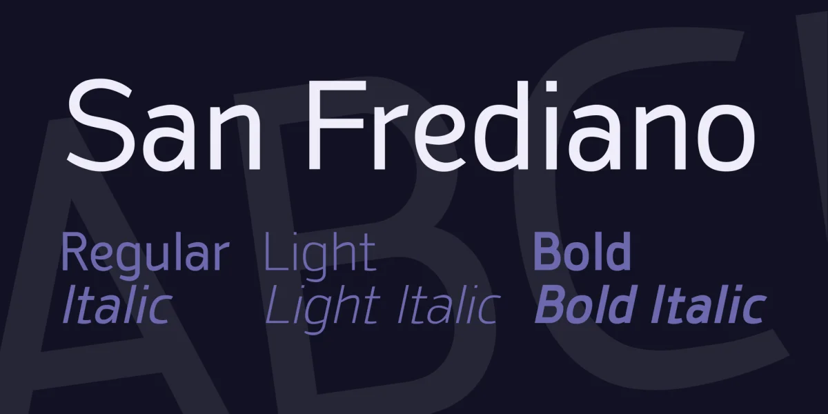 San Frediano Font Family