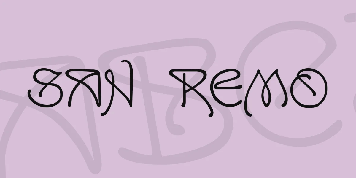 San Remo Font