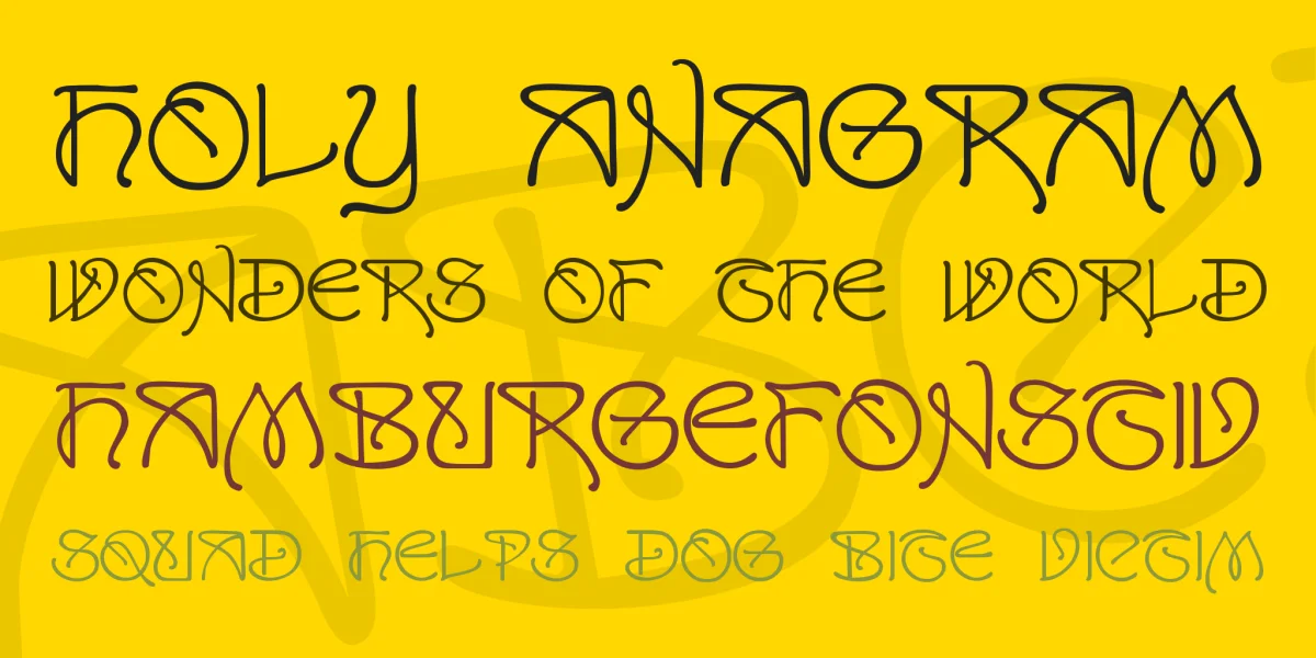 San Remo Font preview 2