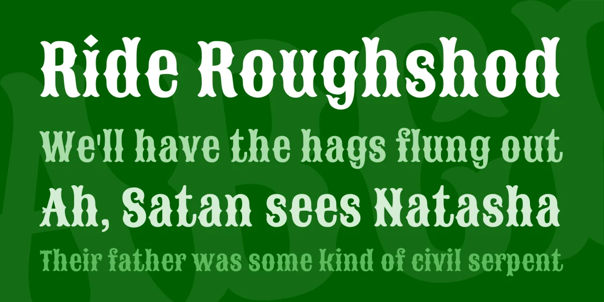 Sancreek Font preview 2
