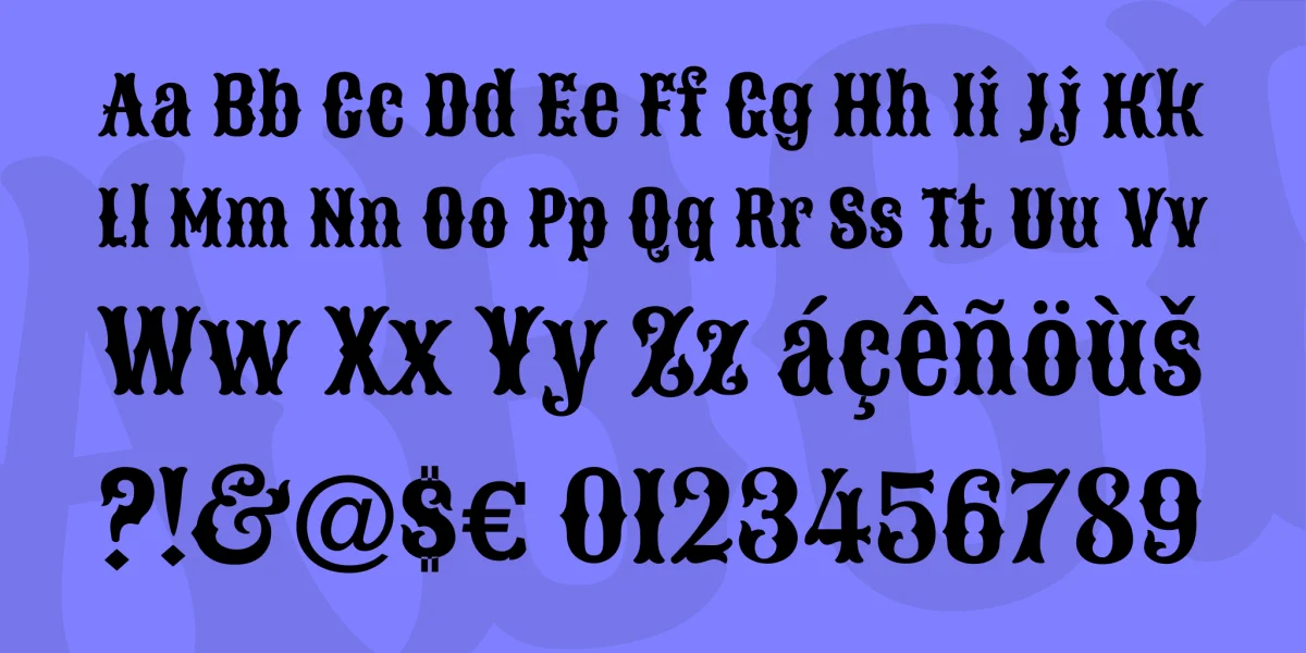 Sancreek Font preview 3