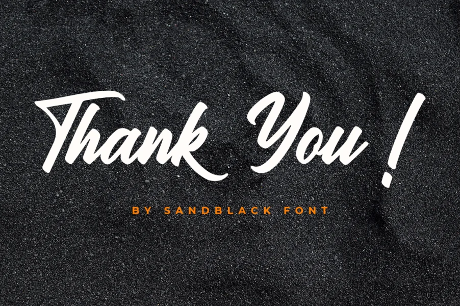 Sandblack Font preview 10