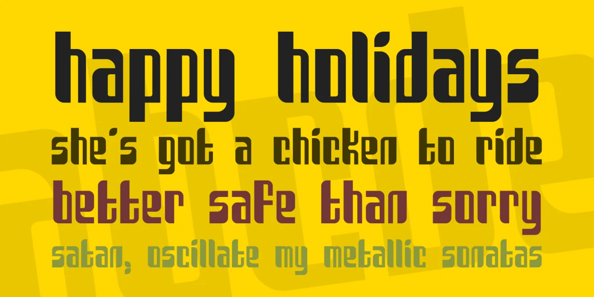 Sanka Font preview 2