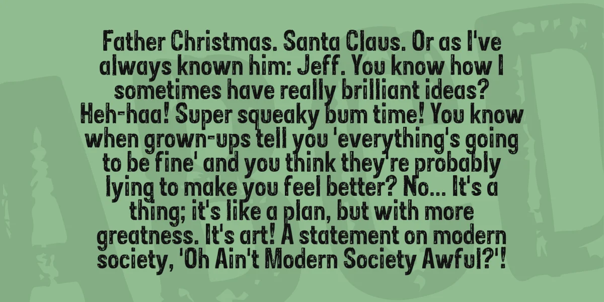 Sans Culottes Font preview 3