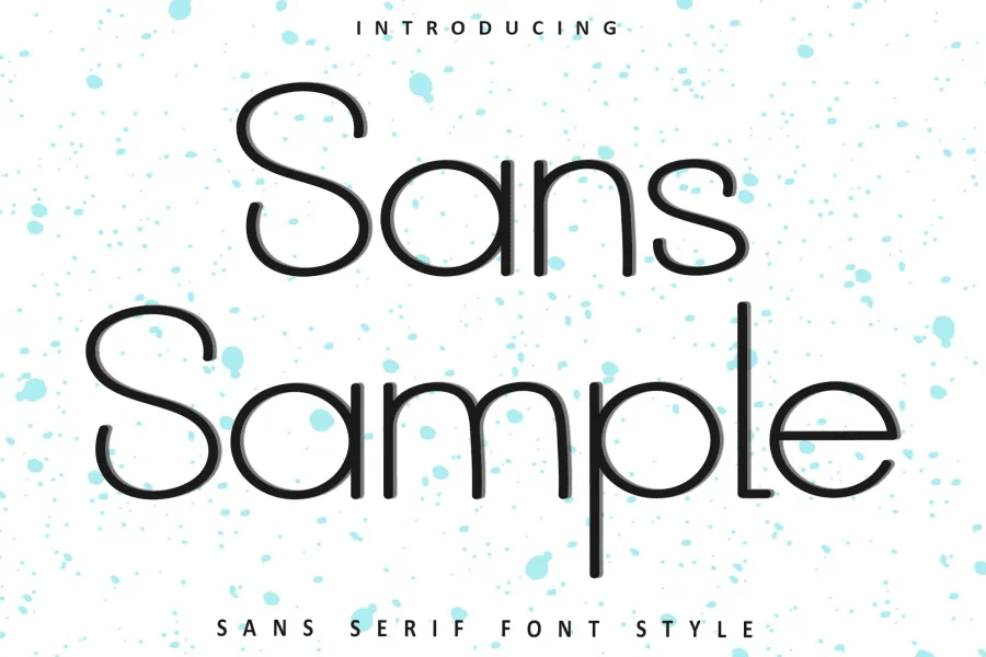 Sans Sample Font
