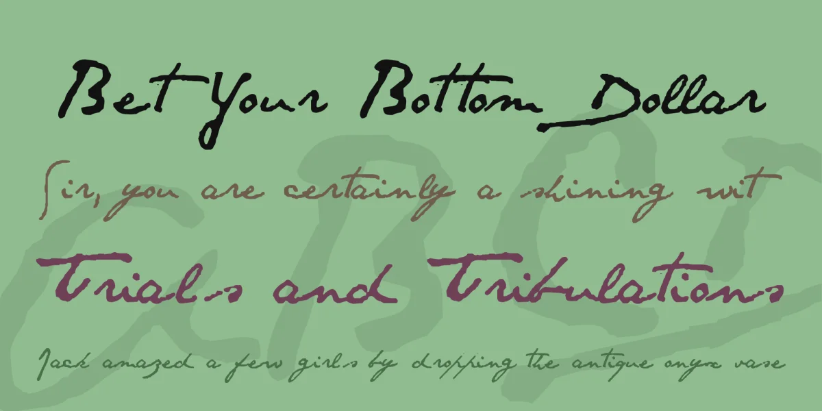 SANTOS DUMONT Font preview 3