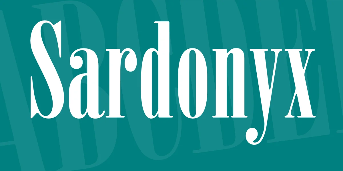 Sardonyx Font preview 2