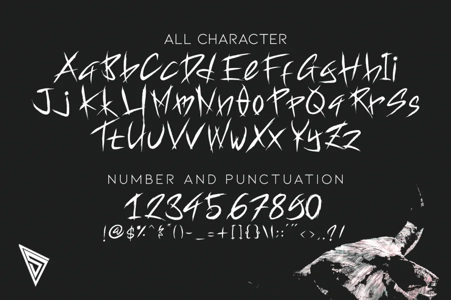 Satanic Demon Font preview 3