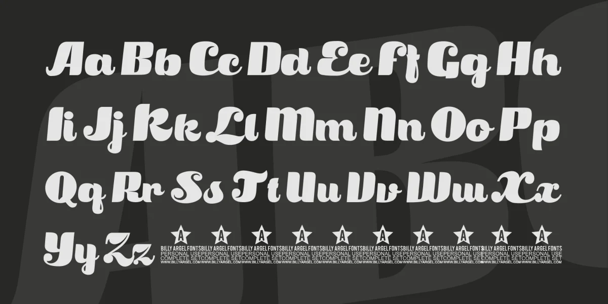 Satisfaction Font preview 4