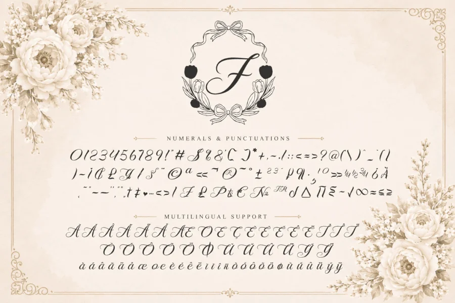Savitri Flower Demo Font Family preview 6