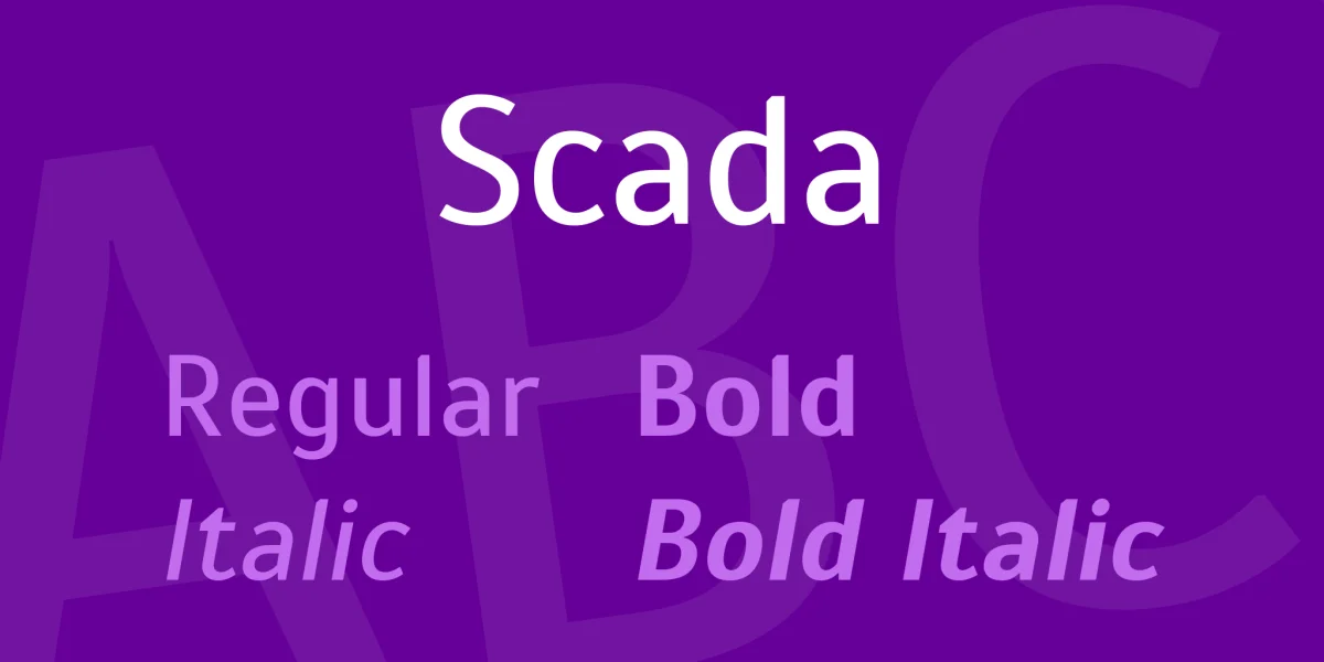 Scada Font Family