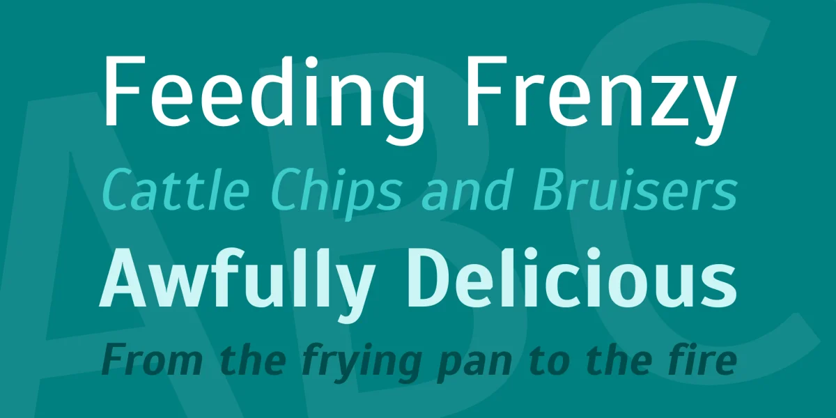 Scada Font Family preview 2