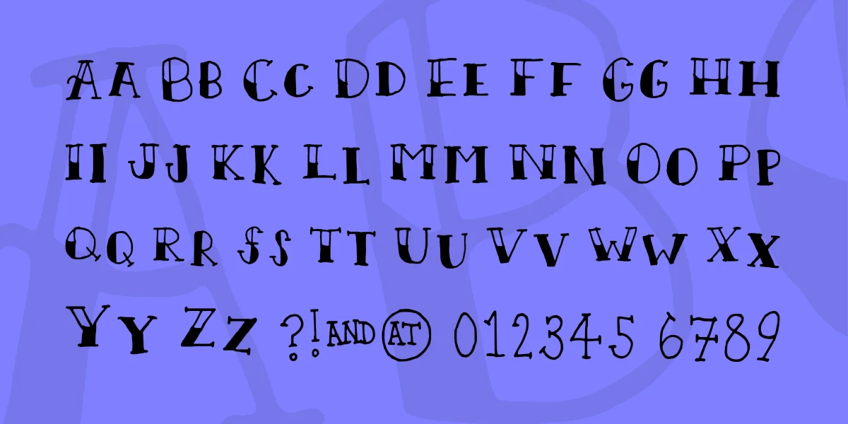 Scallywag Font preview 3