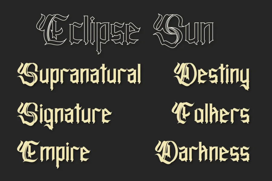 Scarbes Font preview 13