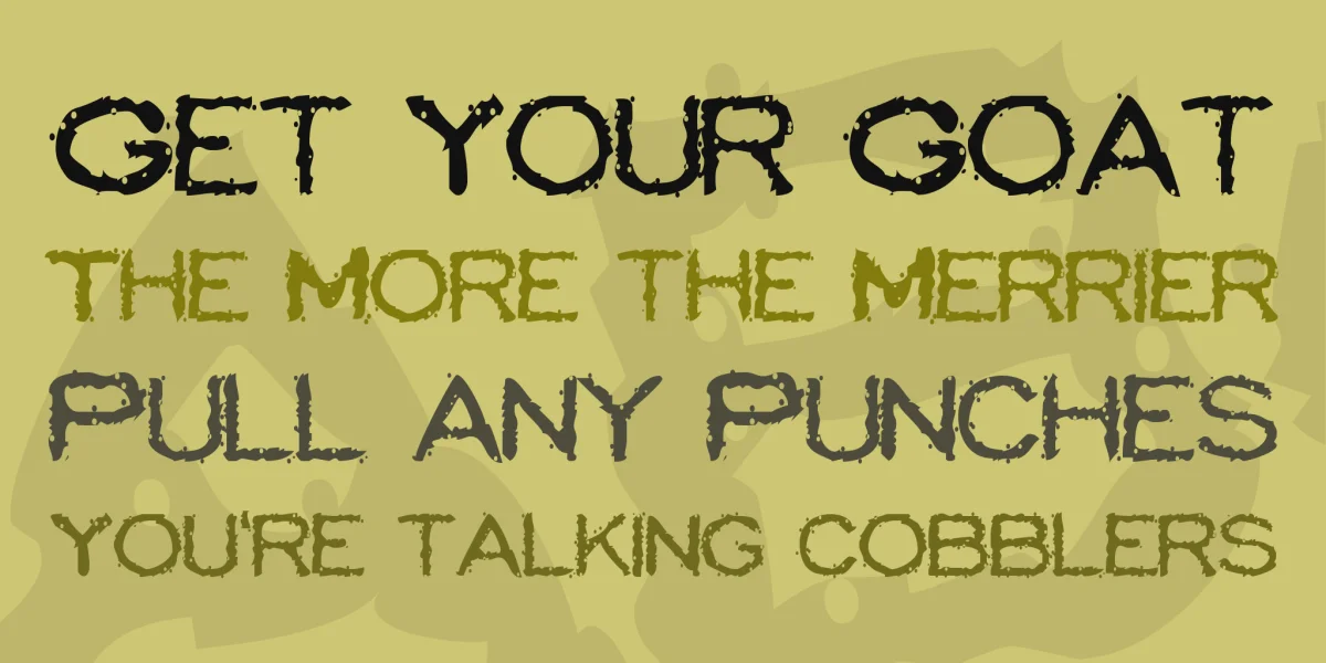 Scatterbrained Restrained Font preview 2