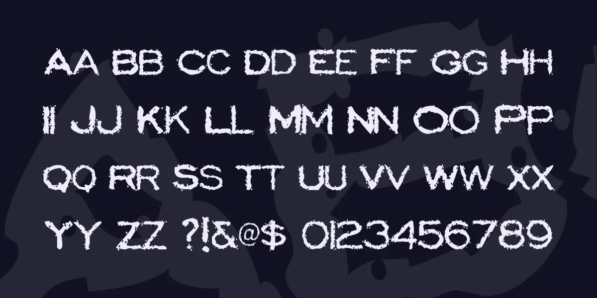 Scatterbrained Restrained Font preview 3