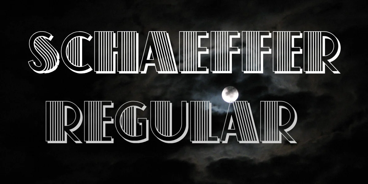 Schaeffer Font preview 2