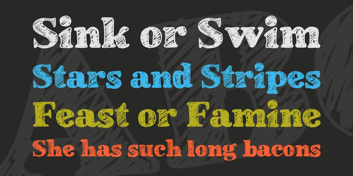 School Book New Font preview 2