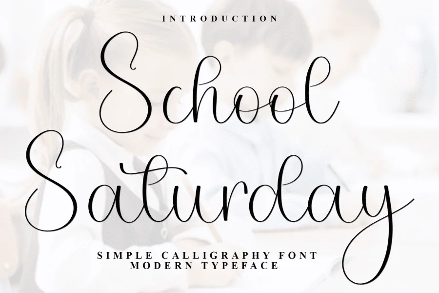 School Saturday Font
