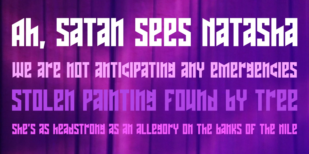 Schwachsinn Font Family preview 5