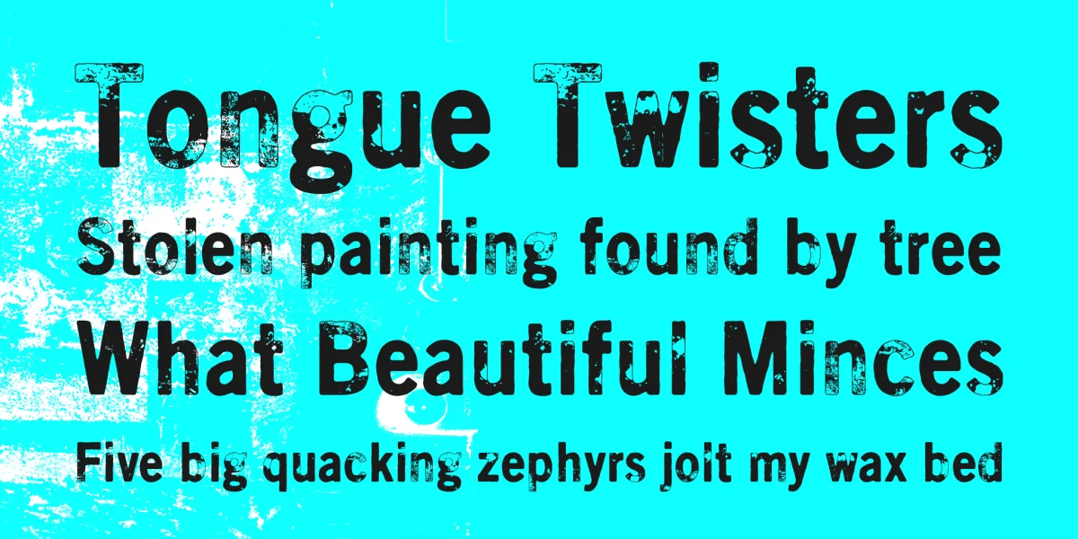 Scratch X Font Family preview 2