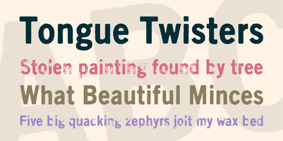 Scratch X Font Family preview 3