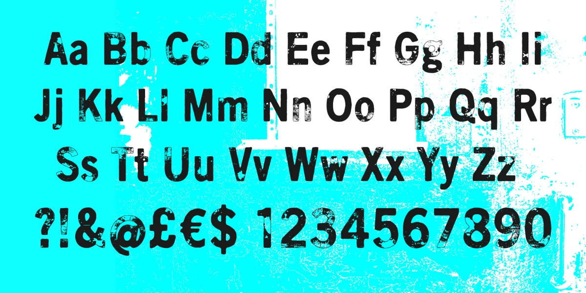 Scratch X Font Family preview 4