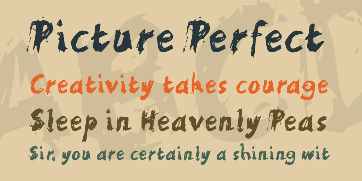 Scratchy Font preview 2