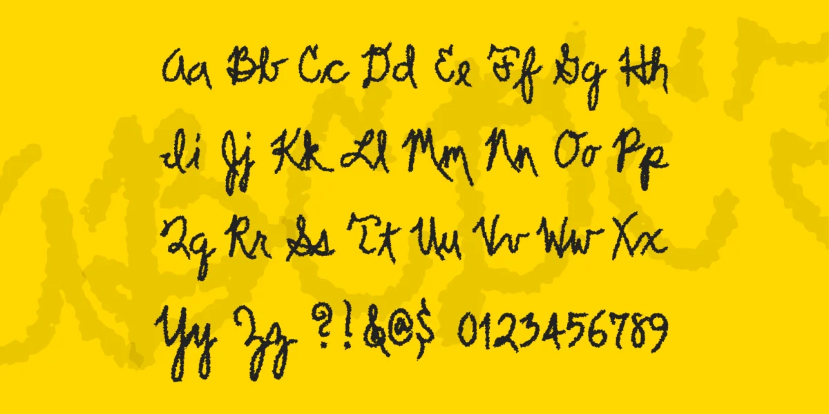 Scrawler Font preview 3