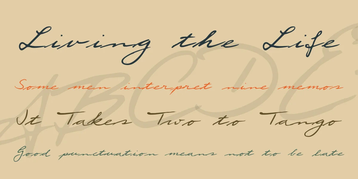 Scribble Font preview 2