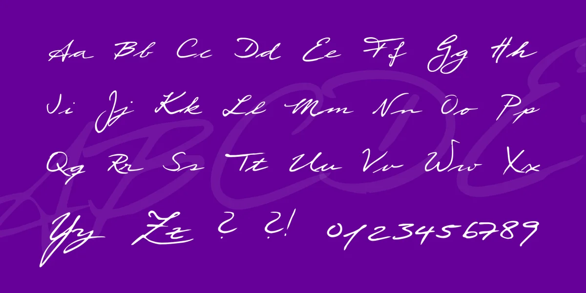 Scribble Font preview 4