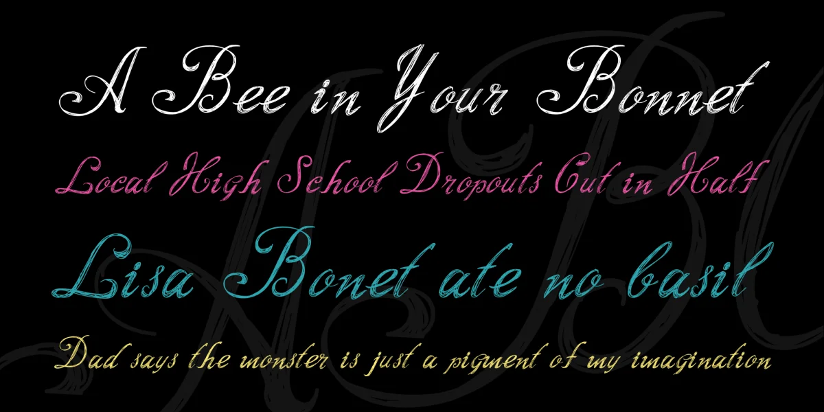 Script Writing Font preview 2