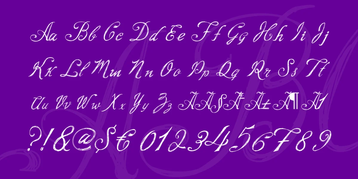 Script Writing Font preview 3